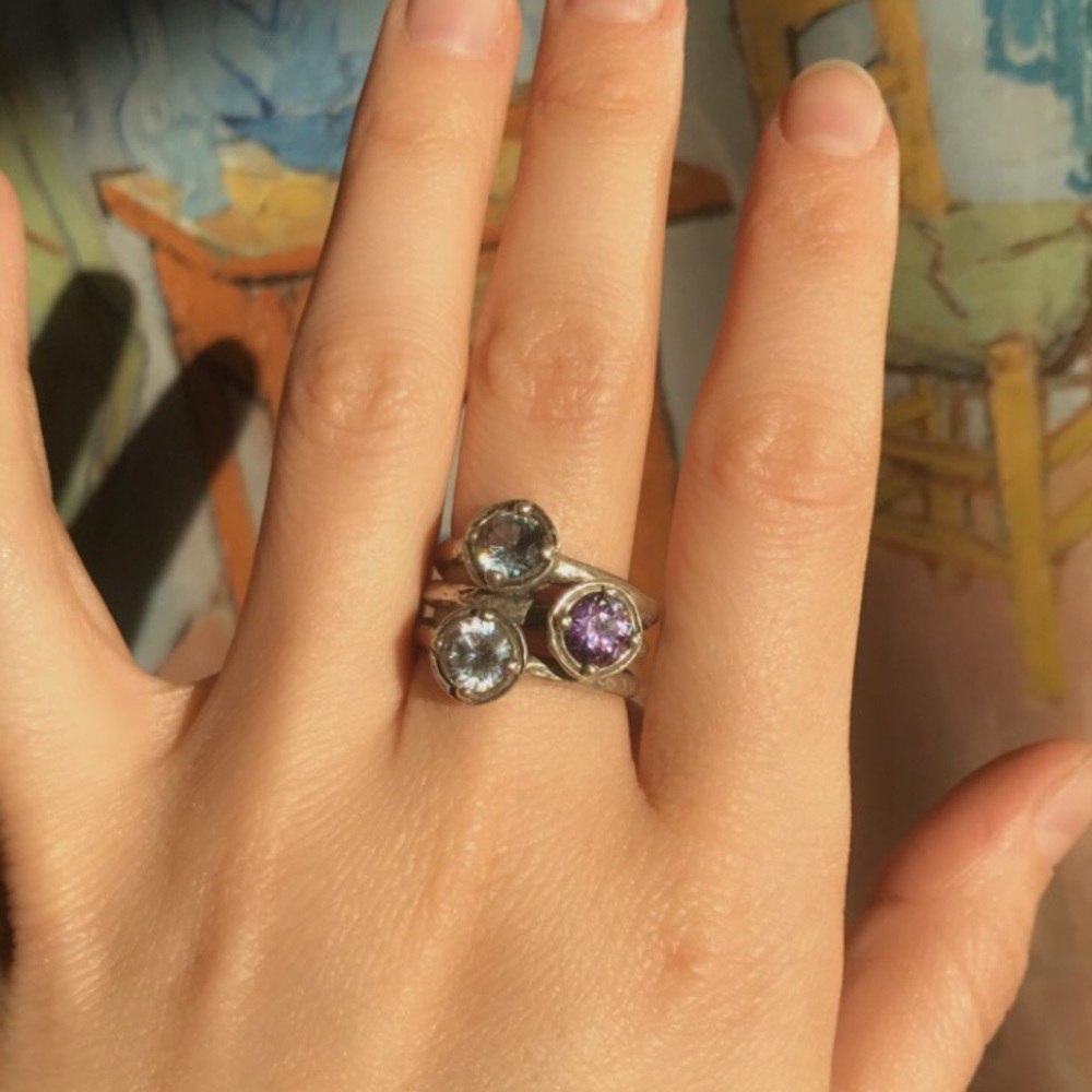 💎 sterling silver gemstone ring 💎 - Picture 6 of 6